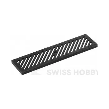 Odvodňovací žlab Litinová mříž Antitacco pro žlab 500 x 130 x 20 mm 25 t