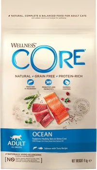 Krmivo pro kočku Wellness Core Ocean losos a tuňák 4 kg