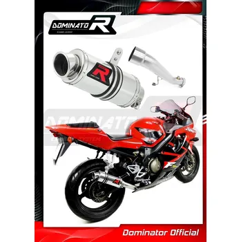 Výfuk pro motocykl Laděný výfuk DOMINATOR Honda CBR 600 F4i 01-06 KULATÁ KONCOVKA KRÁTKÁ GP1