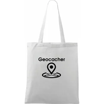 Geocacher maps - Taška bavlněná - 42 x 38 cm ( Bílá )