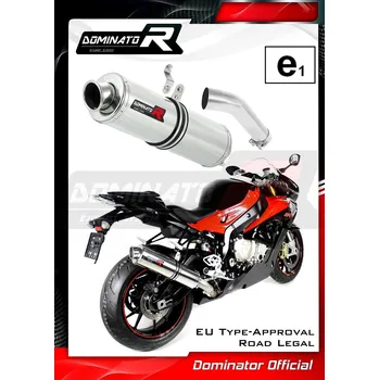 Výfuk pro motocykl Homologovaný Laděný výfuk DOMINATOR BMW S1000RR 2015-2016 K10 KULATÁ KONCOVKA STANDART HOMOLOGACE
