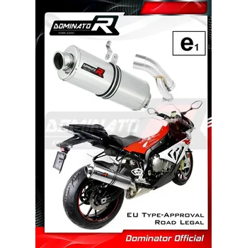Auto-moto Homologovaný Laděný výfuk DOMINATOR BMW S1000RR 2017-2018 2R10 OVÁLNÁ KONCOVKA HOMOLOGACE
