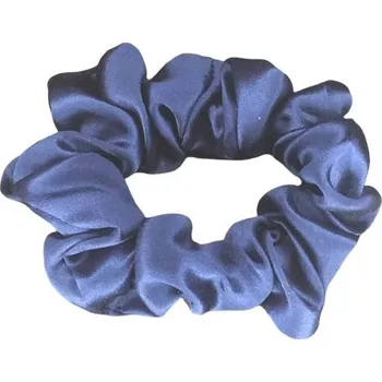 Hedvábná gumička na vlasy classic 100% hedvábí tmavě modrá