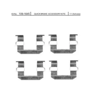 Brzdová destička Sada příslušenství brzdových destiček QUICK BRAKE