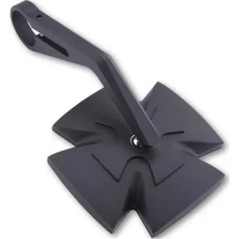 Zrcátko pro motocykl HIGHSIDER moto zrcátko IRON CROSS černé do řidítek