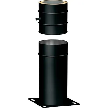 Komín Teleskopická vzpěra+základ černá 150-30 mm SP
