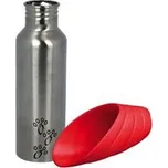 Láhev kovová s plastovou miskou 300 ml