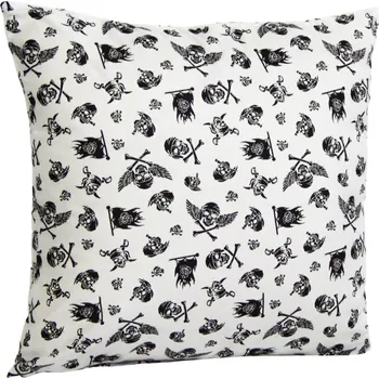 Povlak na dekorativní polštářek Povlak na polštářek 40 x 40 cm - pirát bílý