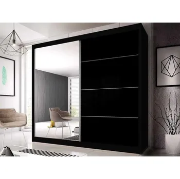 Šatní skříň Šatní skříň EDDIE 31 - 200cm, černá