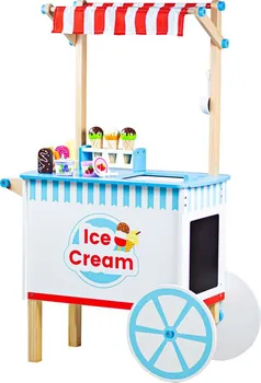 Dřevěná hračka Bigjigs Toys Zmrzlinový vozík