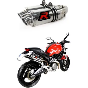 Výfuk pro motocykl Laděný výfuk DOMINATOR DUCATI MONSTER 696 08-14 KULATÉ KONCOVKY KRÁTKÉ GP1