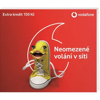 SIM karta Vodafone SIM karta s kreditem 150 Kč
