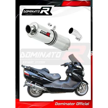 Výfuk pro motocykl Laděný výfuk DOMINATOR SUZUKI BURGMAN 650 04-13 KULATÁ KONCOVKA STANDART