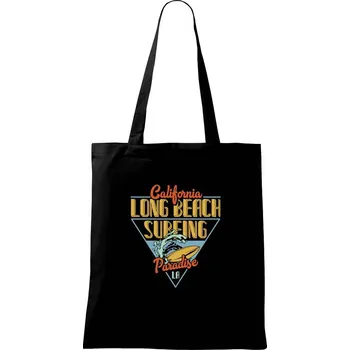 Nákupní taška California Long Beach Paradise - Taška bavlněná - 42 x 38 cm ( Černá )
