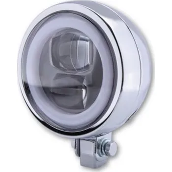 Osvětlení pro motocykl HIGHSIDER LED moto přední světlo FLAT TYP 9 chrom