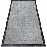 Balta Kusový koberec SISAL FLOORLUX 20401 stříbrný / černý Rozměr: 160x230 cm