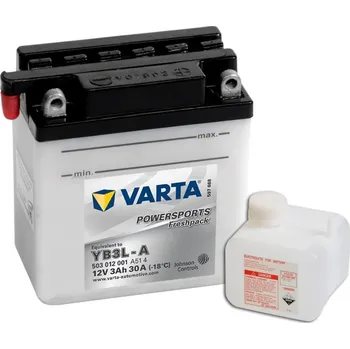 Autobaterie Motobaterie Varta Powersports Freshpack 12V, 3Ah, YB3L-A