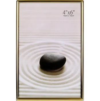 Rám na obraz Zlatý fotorámeček HAMBURK 10x15cm kph