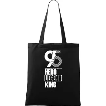 Nákupní taška Hero, Legend, King x Queen 1995 - Taška bavlněná - 42 x 38 cm ( Černá )