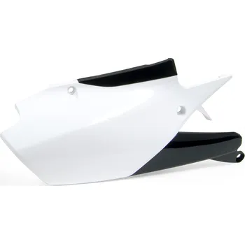a Boční číslové tabulky RTECH pro Yamaha YZ 450 F 18-21 bílé (Pár)