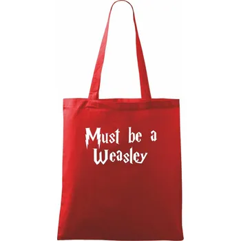 Must be a Weasley - Taška bavlněná - 42 x 38 cm ( Červená )