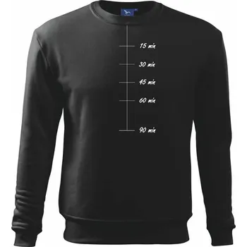 Chlapecké tričko Sweat meter-minutes - Mikina Essential dětská - 146 cm/10 let ( Černá )