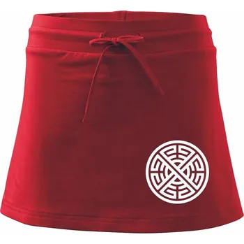 Dámská sukně Keltský kruh - Sportovní sukně - two in one - M ( Červená )