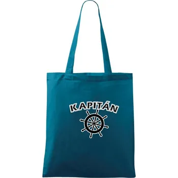 Nákupní taška Kapitán kormidlo - Taška bavlněná - 42 x 38 cm ( Petrolejová )
