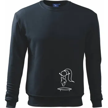 Skákající holčička - Mikina Essential dětská - 158 cm/12 let ( Námořní modrá (velmi tmavá - téměř černá) )