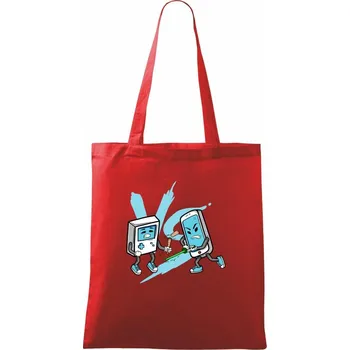 Generační válka - Taška bavlněná - 42 x 38 cm ( Červená )