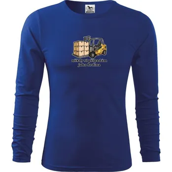 Chlapecké tričko Někdy si připadám jako hrdina ještěrka - Triko dětské Long Sleeve - 122 cm/6 let ( Královská modrá )