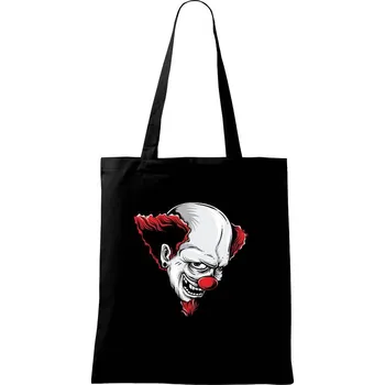 Nákupní taška Šílený klaun - Taška bavlněná - 42 x 38 cm ( Černá )