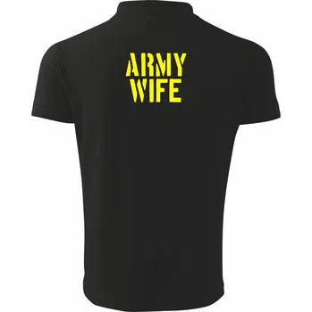 Pánská košile Army Wife - Polokošile pánská Pique Polo 203 - 2XL ( Černá )