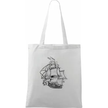 Plachetnice velká - Taška bavlněná - 42 x 38 cm ( Bílá )