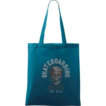 Skate or die - Taška bavlněná - 42 x 38 cm ( Petrolejová )
