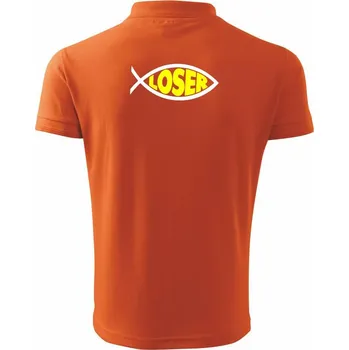 Pánská košile Rybaření - Loser - Polokošile pánská Pique Polo 203 - 2XL ( Oranžová )