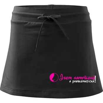 Dámská sukně Jsem namyšlená a problematická! - Sportovní sukně - two in one - XS ( Černá )