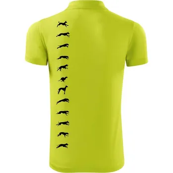 Pánská košile Chrt na výšku - Polokošile Victory sportovní (dresovina) - XL ( Limetková )