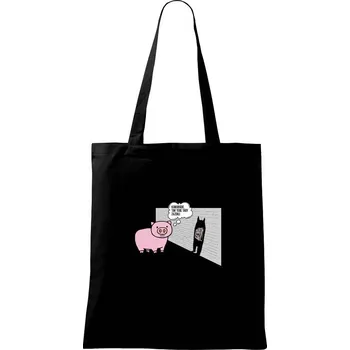 Nákupní taška Zazděný kamarád - Taška bavlněná - 42 x 38 cm ( Černá )