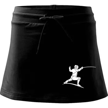 Dámská sukně Šermíř postava - Sportovní sukně - two in one - M ( Černá )