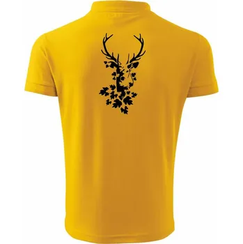 Pánská košile Jelen z listů - Polokošile pánská Pique Polo 203 - M ( Žlutá )