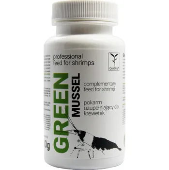 Krmivo pro rybičky QualDrop Green Mussel - krmivo pro krevety 30g