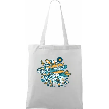 Eroplaňák - Taška bavlněná - 42 x 38 cm ( Bílá )