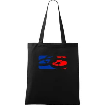 Nákupní taška Dron obdélník - Taška bavlněná - 42 x 38 cm ( Černá )