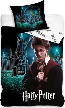 Ložní povlečení Carbotex Harry Potter Kouzelné Bradavice 140 x 200, 70 x 90 zipový uzávěr