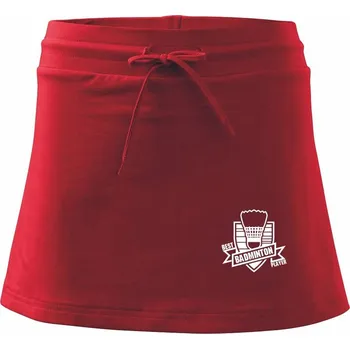 Dámská sukně Best badminton player - Sportovní sukně - two in one - XL ( Červená )