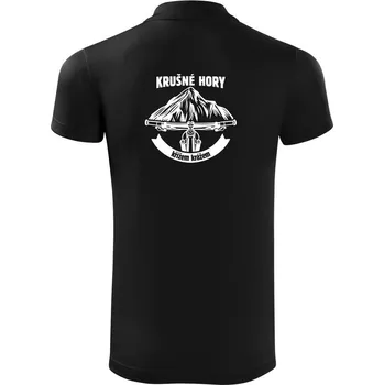 Pánská košile Krušné hory křížem krážem - Polokošile Victory sportovní (dresovina) - 2XL ( Černá )