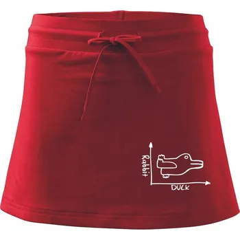 Dámská sukně Duck Rabbit - Sportovní sukně - two in one - XL ( Červená )
