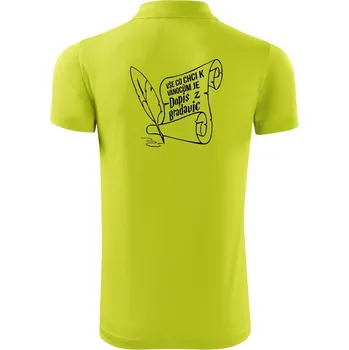 Pánská košile Dopis z Bradavic - Polokošile Victory sportovní (dresovina) - M ( Limetková )