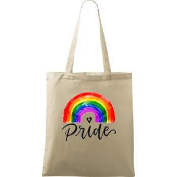 Nákupní taška Duha pride kreslená - Taška bavlněná - 42 x 38 cm ( Naturální )